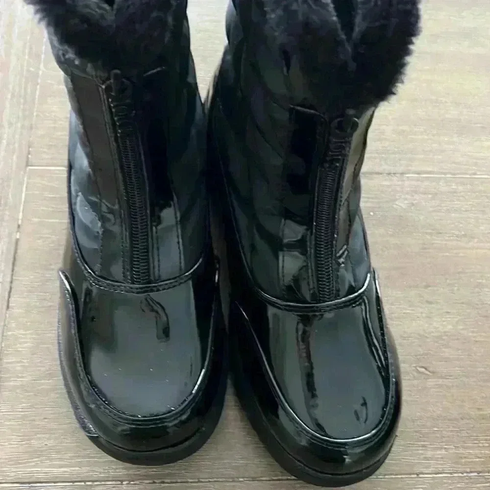 Totes boots KALLIE black patent leather